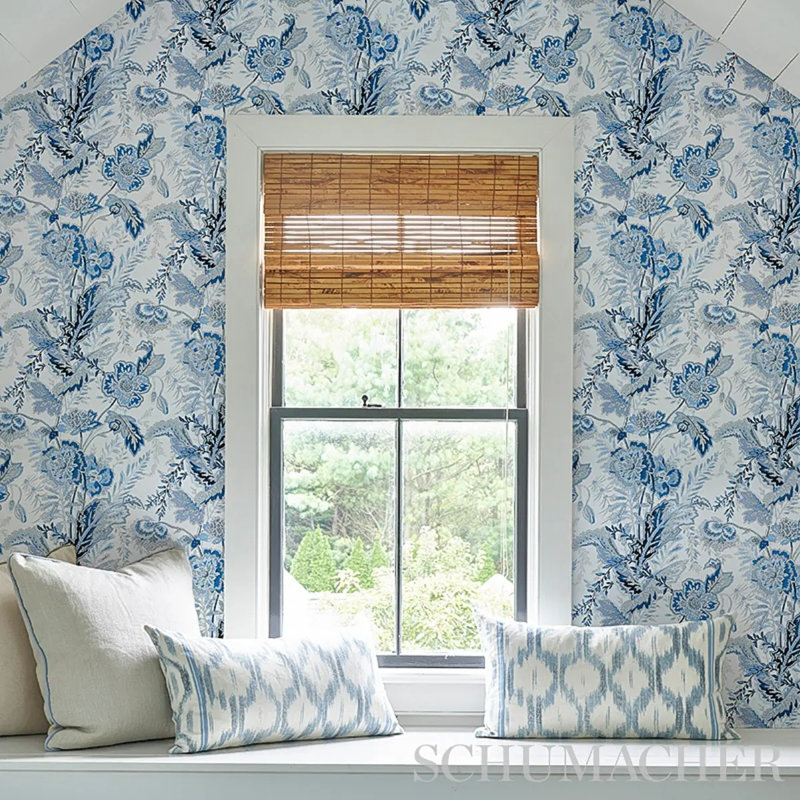 Sandoway Vine Wallpaper, Blue