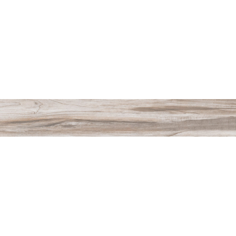 Willowmere 6 in. x 36 in. Matte Porcelain Wood Look Floor & Wall Tile, Cove