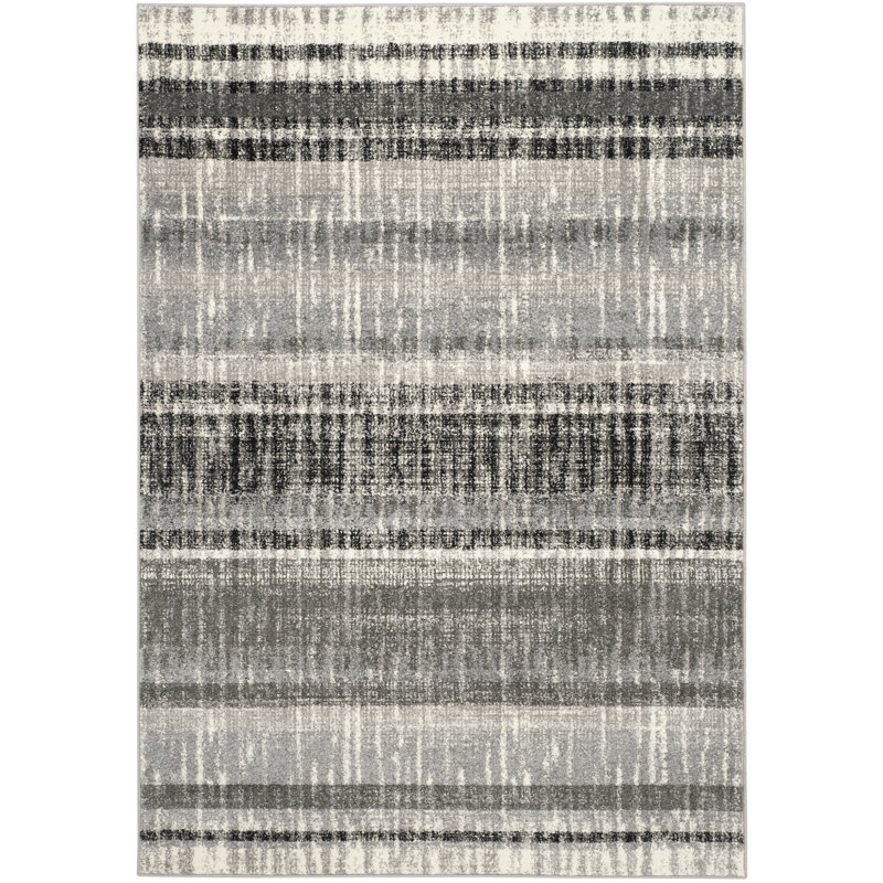 Evoke Performance Striped Rug, Rectangle 4' x 6'