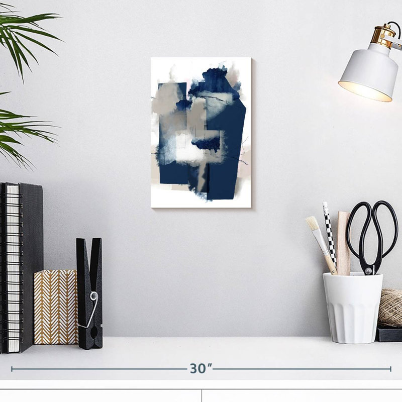 Avery Juxtaposed Blue, 12" H x 8" W