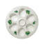 Dyeisha Porcelain China Dinnerware Set 35 Piece - Service for 6