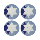 Star Of David Pebble 16" Vinyl Placemat