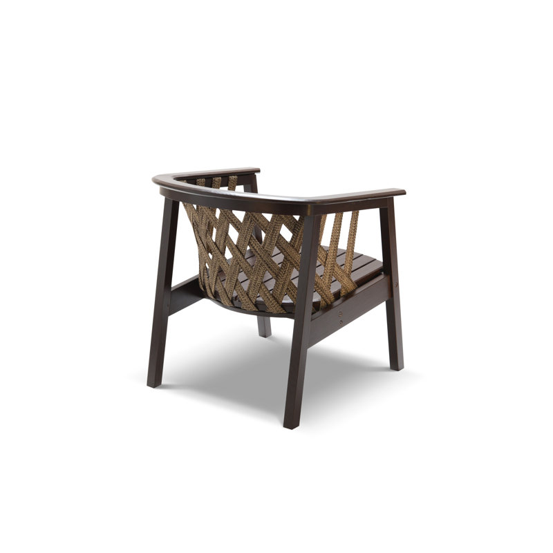 Calme Jardin Ash Outdoor Lounge Chair, Dark Brown