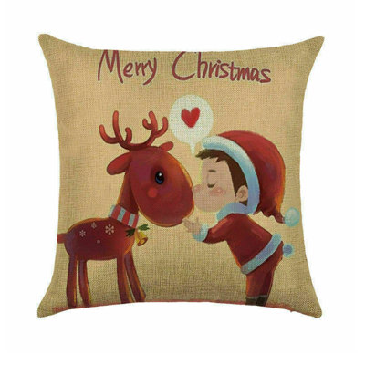 Housse de coussin en lin 