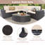 Ensemble de conversation modulaire d'extérieur 6 pièces-426489135