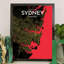 Sydney City Map - No Frame Print-1926912434