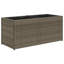 Garden Planters With Wheels 2 Pcs 32x38 Cm Poly Rattan-1049916778