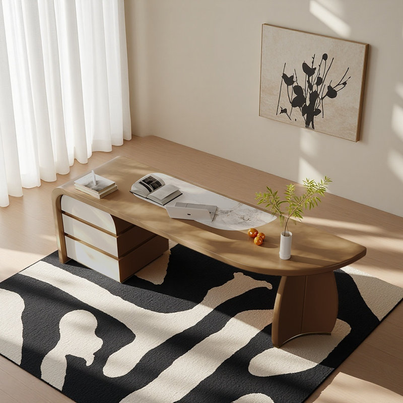 Bureau moderne de style caractéristique, H 29,53 po x l 70,87 po x P 31,5 po