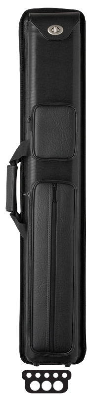 Elite 3 Butts and 5 Shafts Vinyl Pool Cue Case, Black, 31