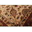 Tapis traditionnel en laine et soie, noué à la main, beige et bordeaux, 1,80 m x 2,67 m