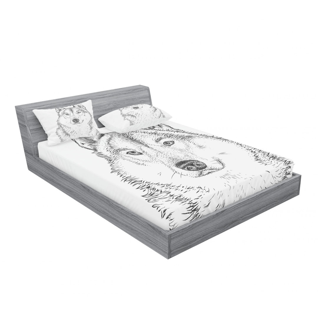 Winter Wolf Sheet Set Ambesonne 
