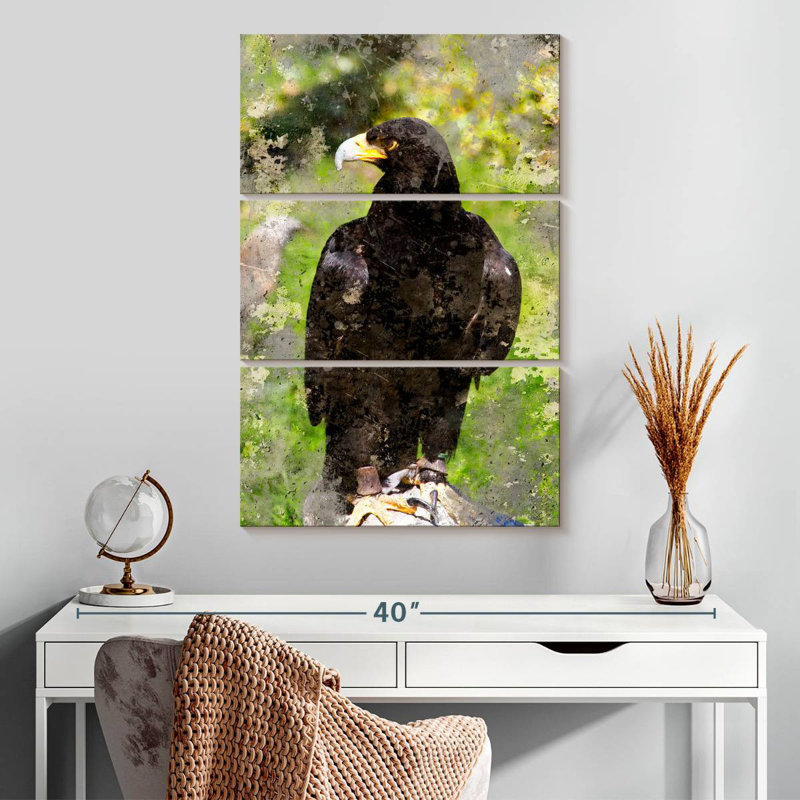 Brampt Majestic Black Eagle, 32" H x 20" W