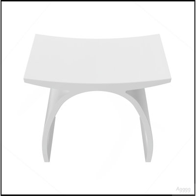 14 inch freestanding solid surface arched bathroom stool
