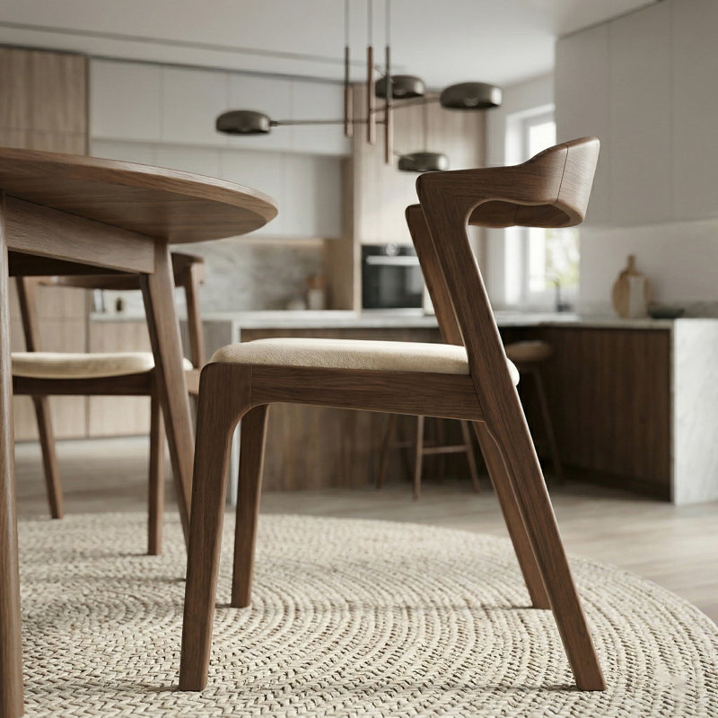 Chaise de salle à manger Artrell, Crème