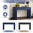 TREXM Vintage Entryway Console Table with Drawers & Shelves (Espresso)