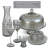 Pewter Vine 9 oz. Martini Glass