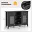 Buffet avec 2 tiroirs, 2 portes, 3 compartiments ouverts et 4 tablettes-525048600
