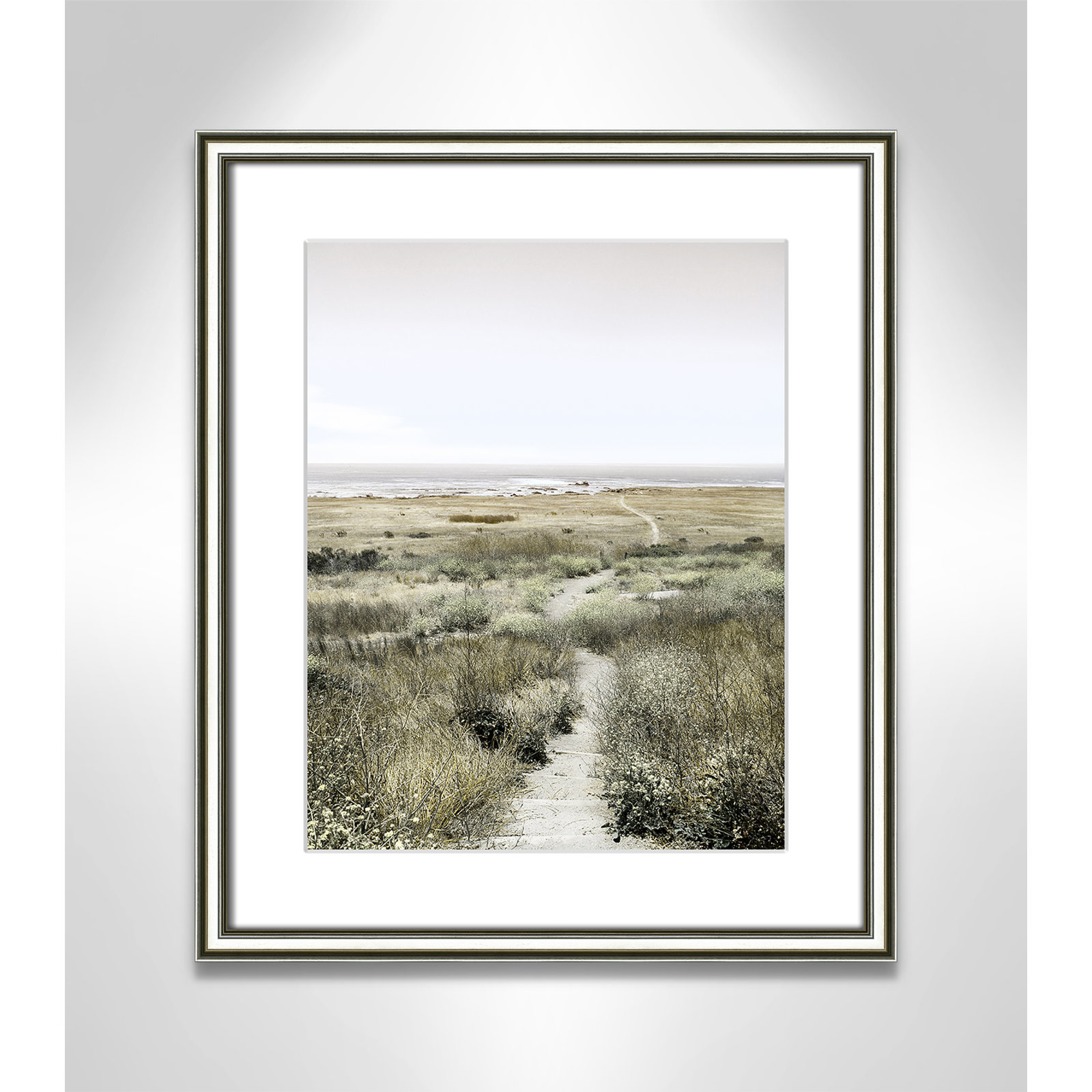 Toscani "Footpath to Paradise" Print, 17.25 W x 20.25 H x 0.88 D, Silver
