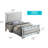 Stylish Silver Champagne Full Bed