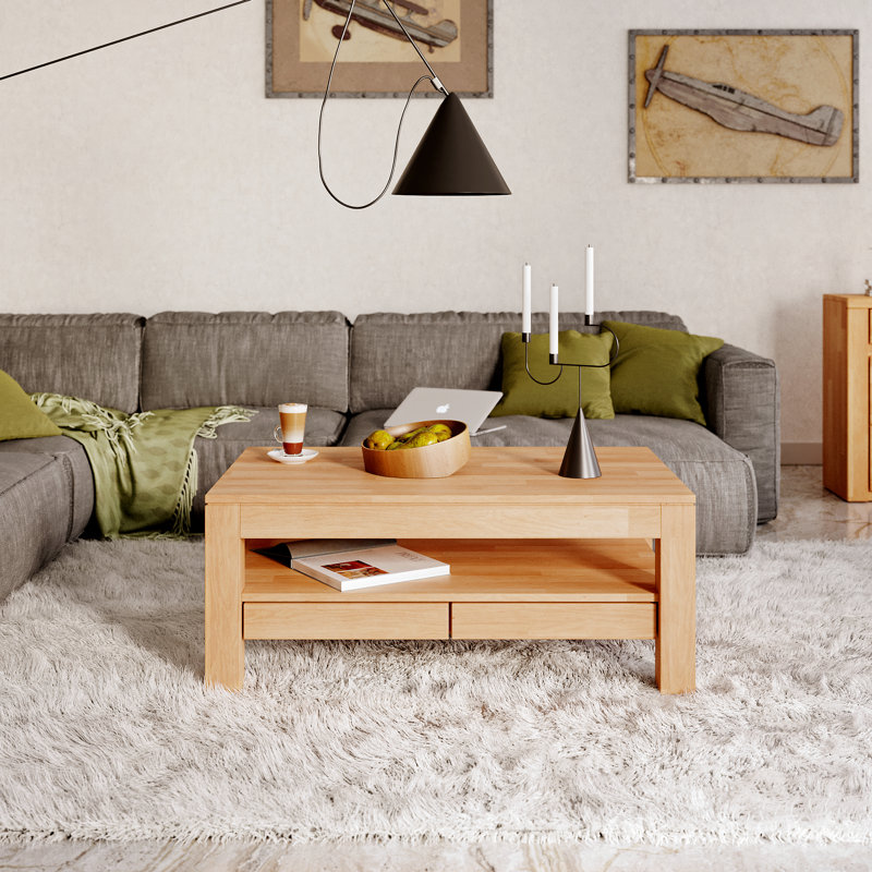 Stankiewicz Four Leg Coffee Table with Storage