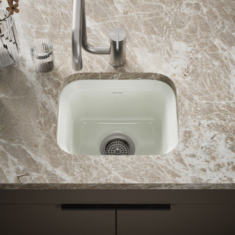 Northland™ 15" L x 12.38" W Undermount Kitchen Sink, Almond