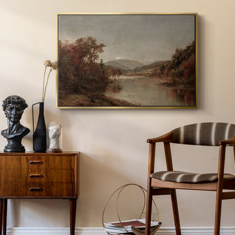 "Vintage Landscape-DCXLV" sur toile, Or, H 25 po x l 37 po