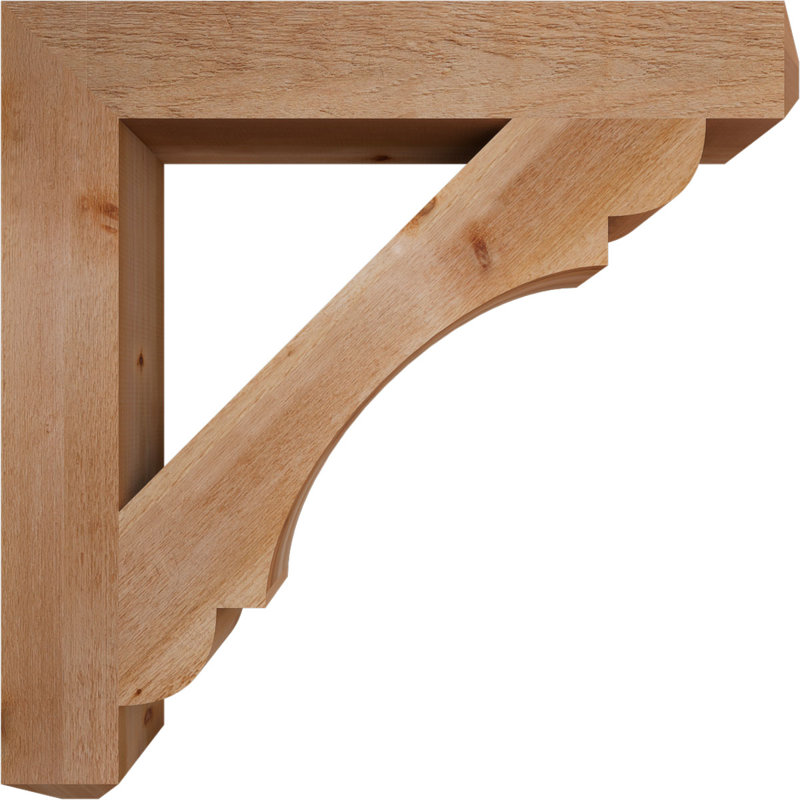 Support pour scie rugueuse de style artisanal l 6 po x P 42 po x H 42 po, Western Red Cedar, Cèdre rouge de l'Ouest (brut)