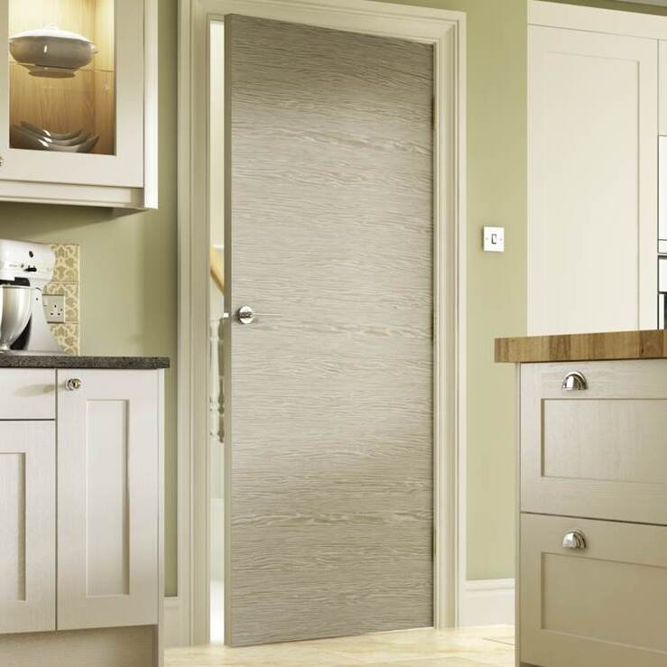 Solid MDF Flush Slab Internal Door, 198.1cm H x 68.6cm W x 3.5cm D