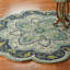 Tapis festonné 100% laine Cementon-114816703