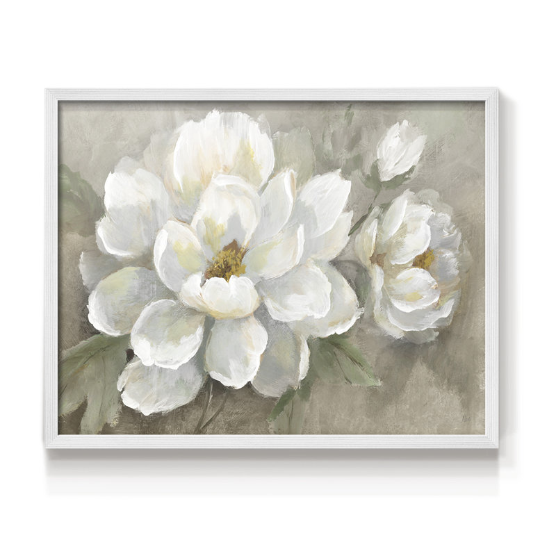 «White Delight», reproduction encadrée, H 22 po x l 28 po, Blanc
