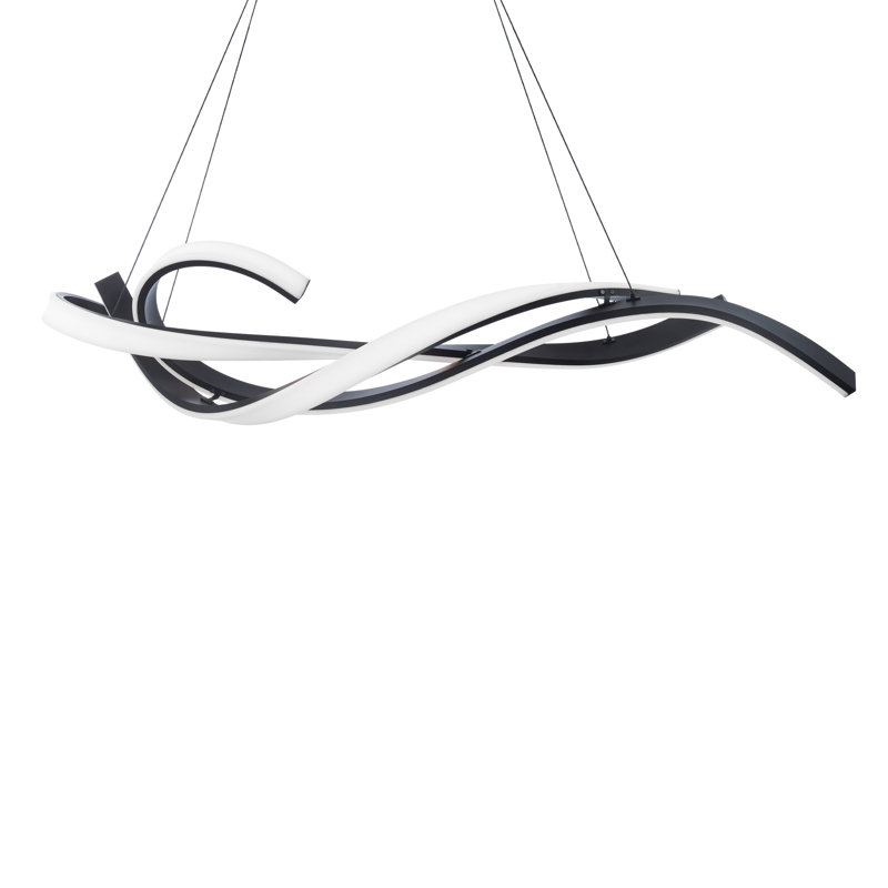 Tidal 1 - Light Black LED Unique/Statement Pendant
