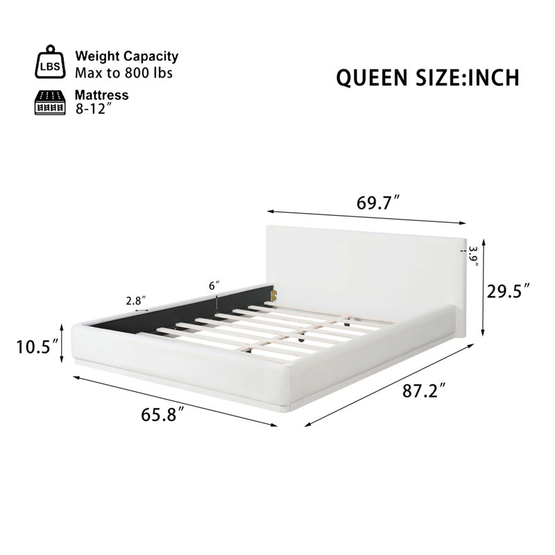 Soft And Comfortable Upholstered Bed