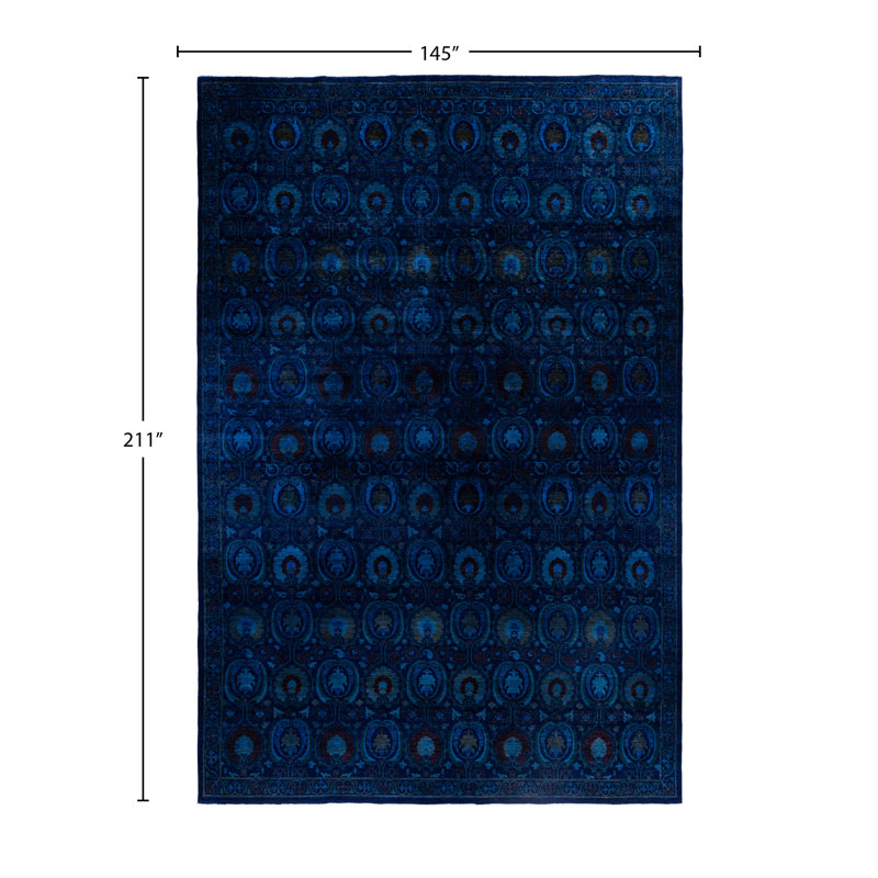 Overdyed One-of-a-Kind 12' 1" X 17' 7" Hand Knotted Area Rug