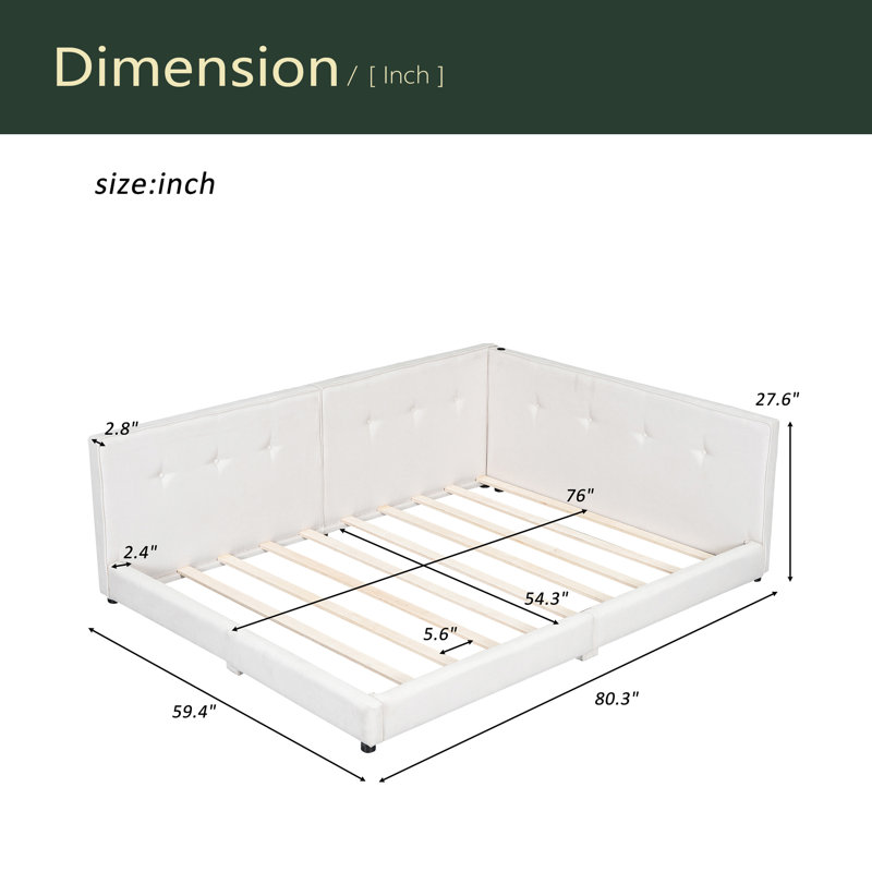 Platform Bed With USB Ports, Full/Dobule