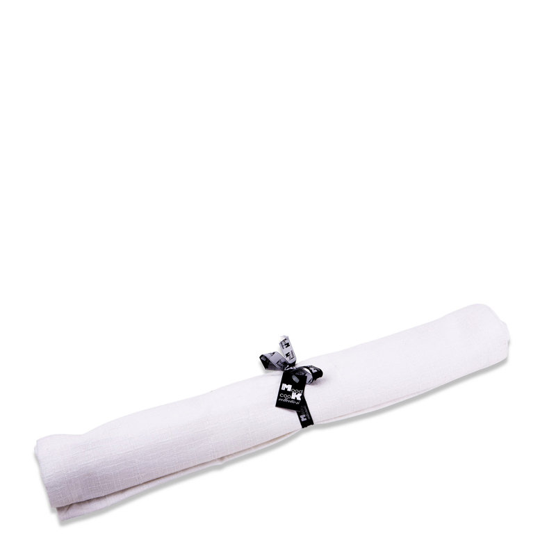 Napperon en lin Solana de 13 po, Blanc