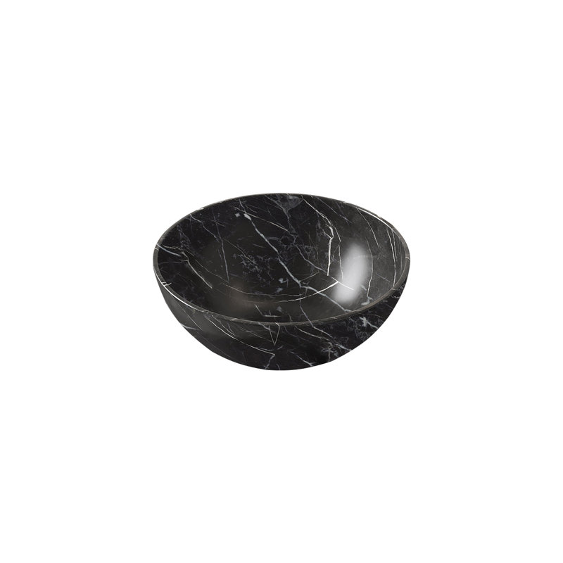Durable Ceramic Stone-pattern Vessel Sink For Stylish Bathrooms