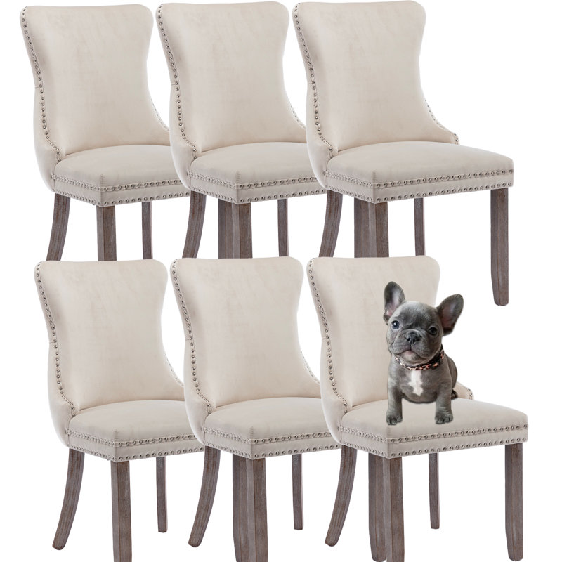 Upholstered Dining Chair, Beige
