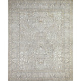 Hand Knotted Wool Area Rug in Taupe