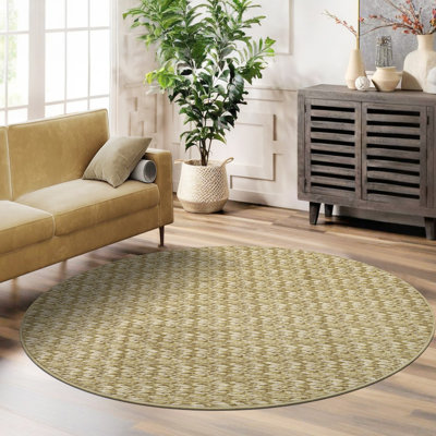 Tapis tressé lavable à la machine avec envers en caoutchouc pour le salon Tapis antidérapant pour la salle à manger