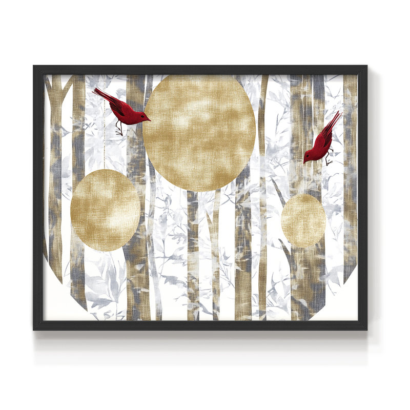 Art de Noël - DCXL III - Reproduction encadrée - Restickable, H 22 po x l 28 po, Noir, noir, noir, noir