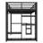 Metal Loft Bed Frame with Built-in Wardrobe, Desk, and Storage Shelves for Bedroom, Space-Saving Design-1575276318-1575276313