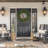 CAPHAUS Lighted Artificial Christmas Wreath, with LED Lights, Eucalyptus and Pine, Multiple Sizes-104804303