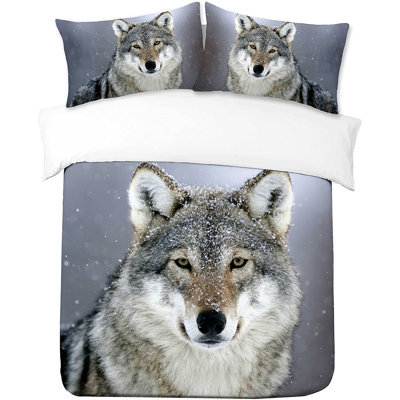 Georgie Microfiber Wildlife Duvet Cover Set with Pillowcases