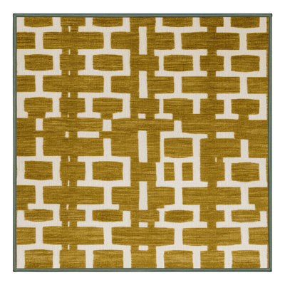 Machine Washable Trellis Brown Area Rug