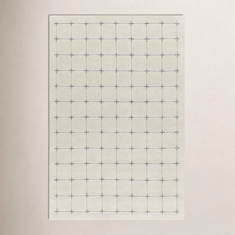 Mallory Gray Hand Tufted Area Rug, Rectangle 8' x 10'