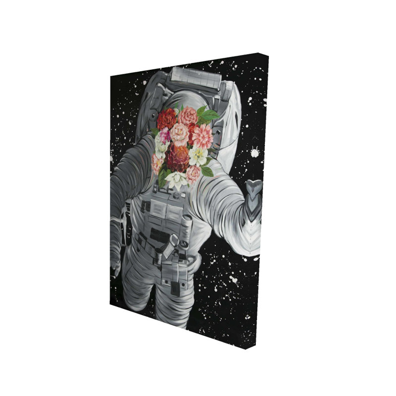Rêvant de l'espace - Toile illustrative pour décoration intérieure
