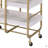 Washed Serving Cart With 3 Adjustable Trays-1897262972