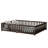 Queen Size Floor Bed With Fence,Door,Rubber Wood Floor Bed With Safety Guardrails,Espresso-1156730149-1156730148