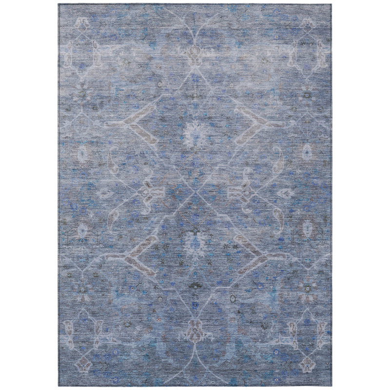Machine Washable Indoor/Outdoor Chantille ACN2298 Global Rug, Rectangle 5' x 7'6"
