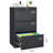 3 Drawer Filing Cabinet With Lock, Metal Lateral File For Home Office, Large Capacity Storage, -Proof, Black 3 Proof & Easy Access-1828112894